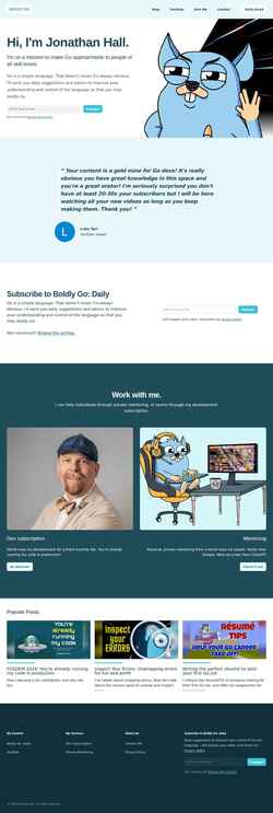 Снимак екрана boldlygo.tech