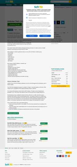 Снимак екрана unlockertool.soft112.com