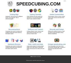 Captură de ecran speedcubing.com
