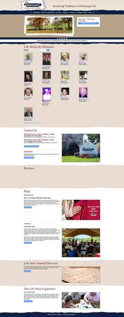 Screenshot heritagelifestory.com