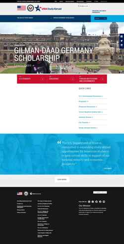 Екранна снимка studyabroad.state.gov