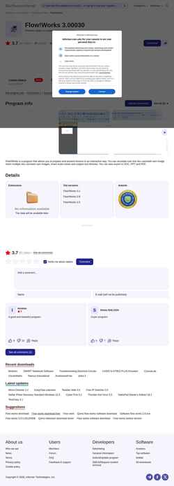 Skärmdump flow-works.software.informer.com