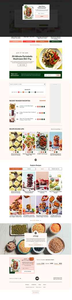 Captură de ecran minimalistbaker.com