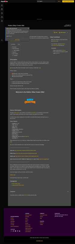 Skärmdump roblox-obby-creator.fandom.com