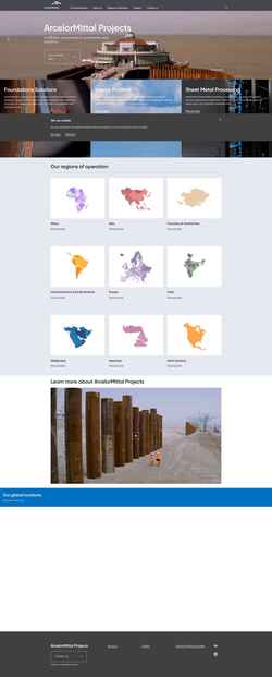 Snimka zaslona projects.arcelormittal.com