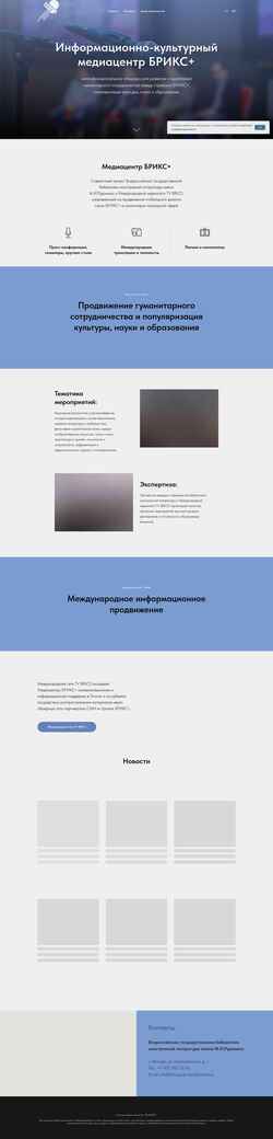 Screenshot bricsplus-mediacentre.ru