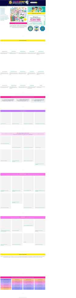 Snimka zaslona superstarworksheets.com