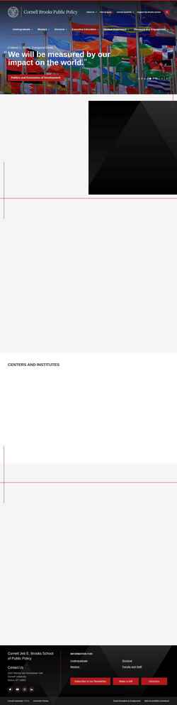 Screenshot publicpolicy.cornell.edu