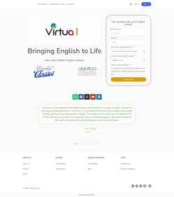 Snimka zaslona virtually-fluent.com