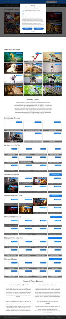 Capture d'écran expothemes.com