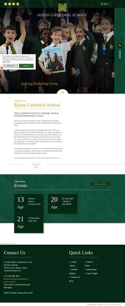 Captura de tela riponcathedralschool.org.uk