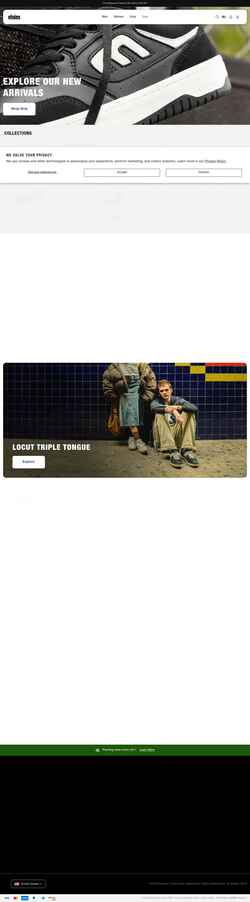 Screenshot etnies.com