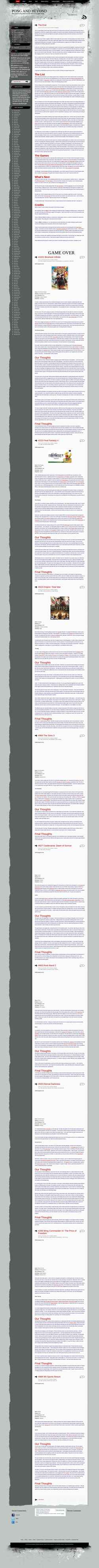 Screenshot pongandbeyond.com