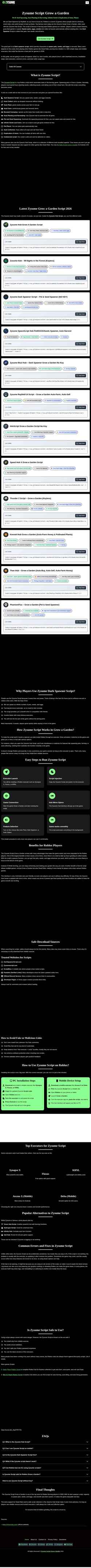 Screenshot zysumescript.com