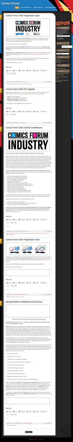 Schermata comicsforum.org