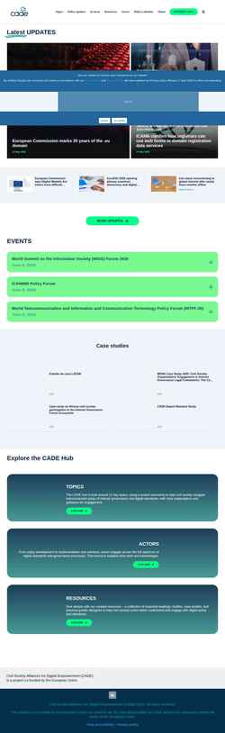 Снимак екрана cadeproject.org