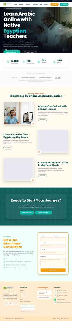 Skærmbillede earabiclearning.com