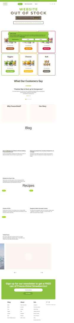 Skärmdump nutristorefoods.com