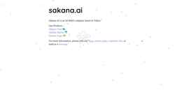 Schermafbeelding sakana.ai