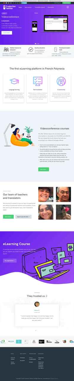 Screenshot traductiontahitien.com