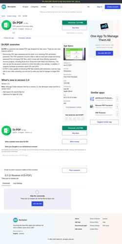 Екранна снимка drpdf.macupdate.com