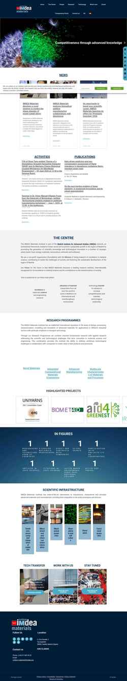 Screenshot materials.imdea.org
