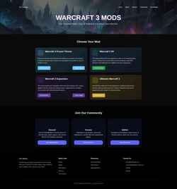 Képernyőkép wc3mods.net
