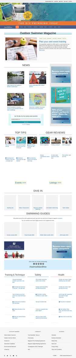 Captura de pantalla outdoorswimmer.com