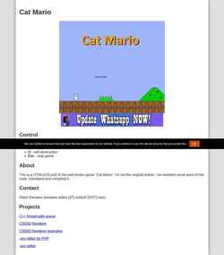 Captură de ecran catmario.eu