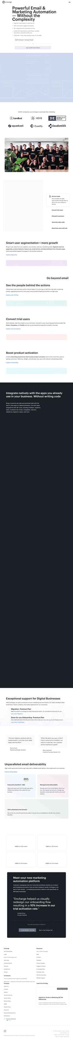 Zrzut ekranu encharge.io