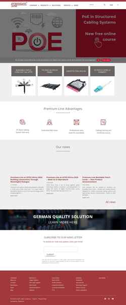 Captura de pantalla premiumline-cabling.com