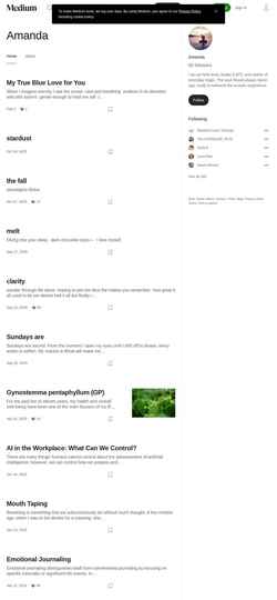 Zrzut ekranu amandarice-48073.medium.com