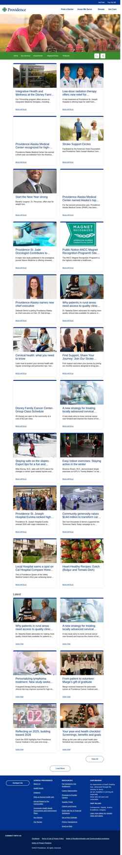 Screenshot blog.providence.org