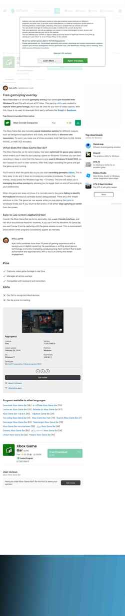 Snimka zaslona xbox-game-bar.en.softonic.com