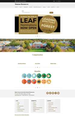 Screenshot hr.wfu.edu