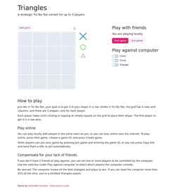 Screenshot playtriangles.com