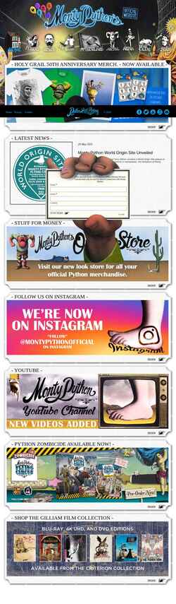 Screenshot montypython.com