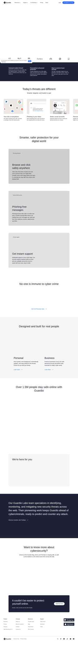 Снимак екрана guard.io