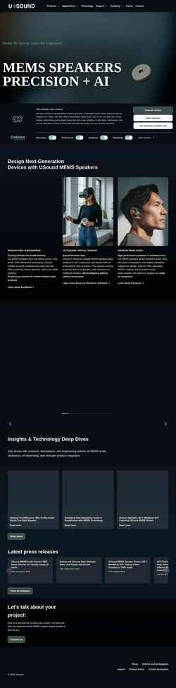 Captura de pantalla usound.com