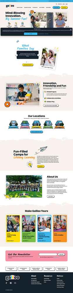 Schermata galileo-camps.com