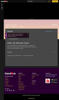 Captura de pantalla six-minutes-podcast.fandom.com