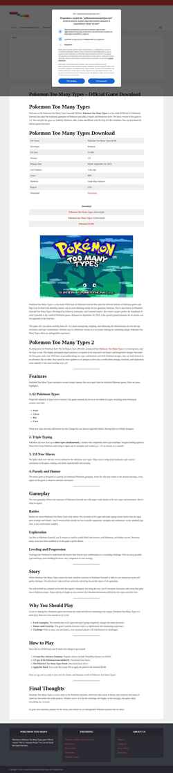Screenshot pokemontoomanytypes.net