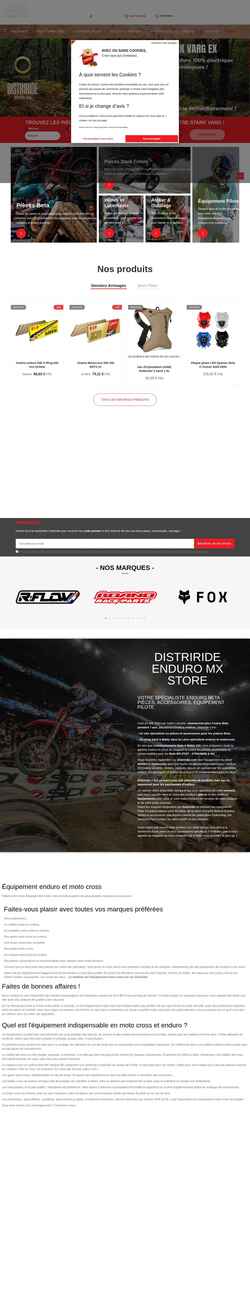 Screenshot distriride.com