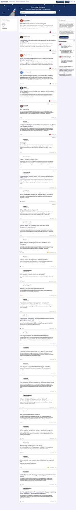 Captura de pantalla forum.prosple.com