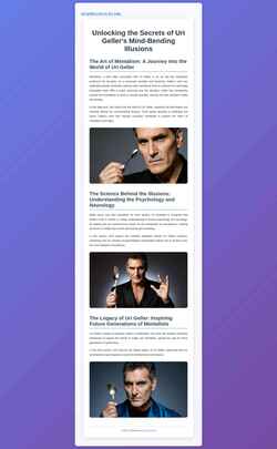 Снимак екрана uri-geller.com