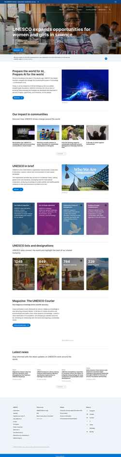 Screenshot www.unesco.org