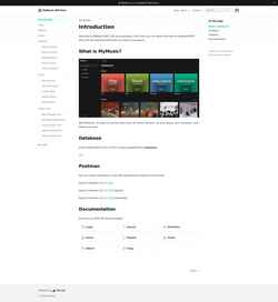 Schermata my-music-docs.vercel.app