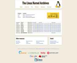 Screenshot www.kernel.org