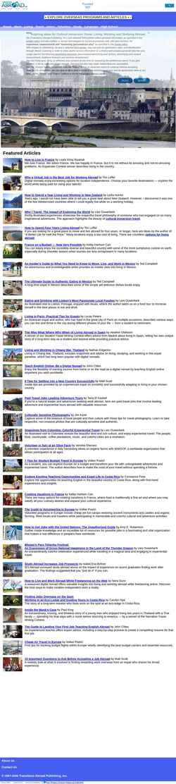 Screenshot transitionsabroad.com