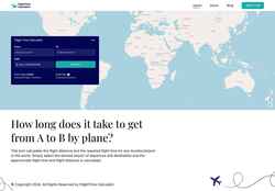Скриншот flighttime-calculator.com
